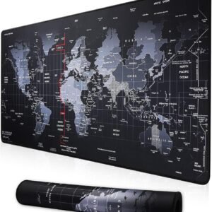Professional Large Mouse Pad & Computer Game Mouse Mat (35.4x15.7x0.1IN, Map) (90 * 40 Map)